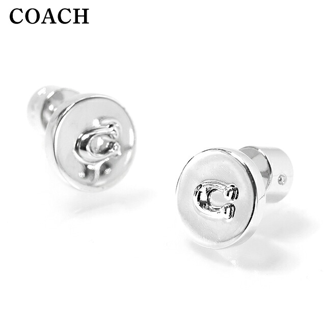 コーチ ピアス レディース ブランド COACH スタッド 両耳用 352957 RHO 030 シルバー アクセサリー