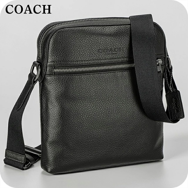 コーチ ショルダーバッグ メンズ ブランド COACH Indonesia 4011 QB/BK ブラック 斜めがけ ブランド 高級 おしゃれ プレゼント 男性 実用的 かっこいい