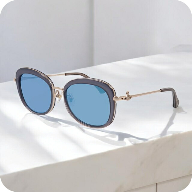 ヴィヴィアン ウエストウッド サングラス メンズ レディース ブランド Vivienne Westwood プラスチック 41-5001-1 フレームカラー ミルキースモーク レンズカラー スモークミラー 小物 ビビアン