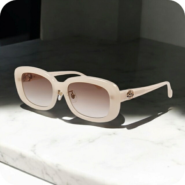 ヴィヴィアン ウエストウッド サングラス メンズ レディース ブランド Vivienne Westwood プラスチック 41-5004-1 フレームカラー ホワイト レンズカラー ブラウンハーフ 小物 ビビアン