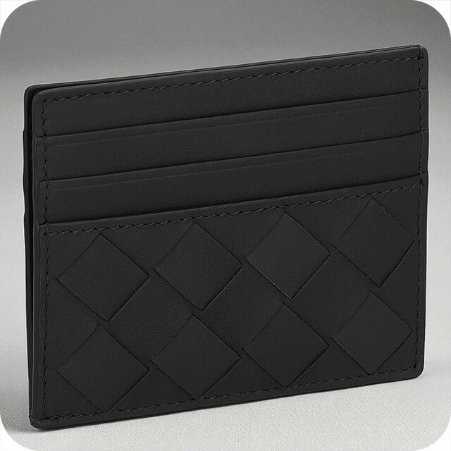 ボッテガ・ヴェネタ カードケース メンズ レディース ブランド BOTTEGA VENETA 607361-V3US3 8966 ブラック 定期入れ 高級 おしゃれ プレゼント 実用的