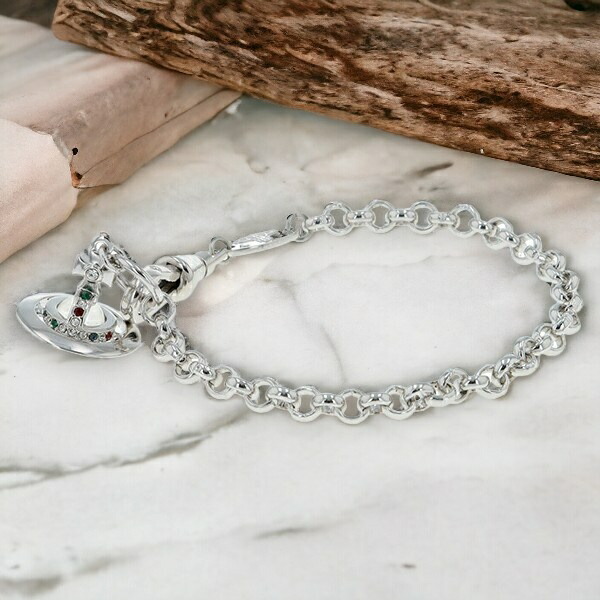 ヴィヴィアン ウエストウッド ブレスレット Vivienne Westwood プチオーブ ペンダント メンズ レディース ユニセックス 61020057-02P019 シルバー アクセサリー ギフト プレゼント 実用的