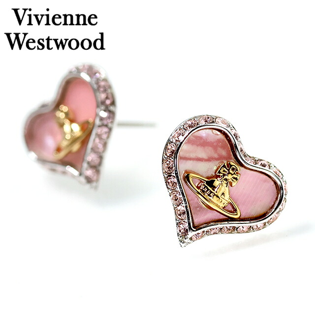 ヴィヴィアン ウエストウッド ピアス レディース Vivienne Westwood ペトラ スタッド 両耳用 62010074 02P659 コーラルピンク シルバー アクセサリー ビビアン ジュエリー ブランド 高級 おしゃれ プレゼント 女性 実用的 かわいい