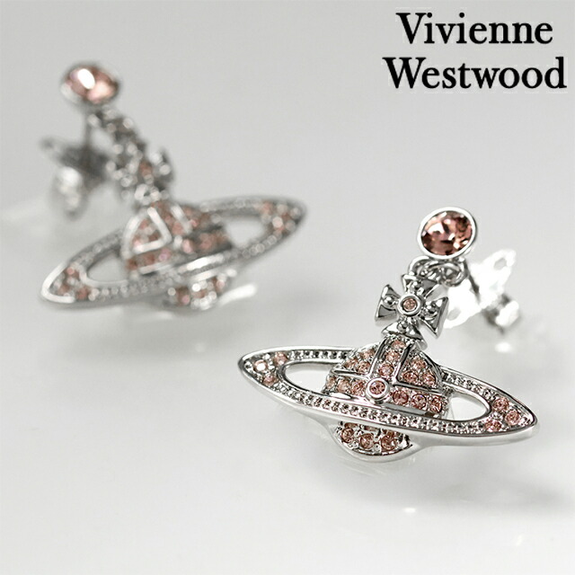 ヴィヴィアン ウエストウッド ピアス メンズ レディース ブランド Vivienne Westwood ミニ バス リリーフ スタッド 両耳用 62020025 02P656 シルバー ヴィンテージローズ アクセサリー ビビアン