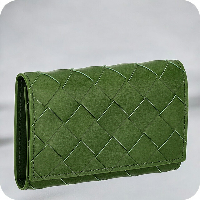 ボッテガ・ヴェネタ キーケース メンズ レディース ブランド BOTTEGA VENETA イントレチャート レザー 630336-V3US1 グリーン 高級 おしゃれ プレゼント 実用的