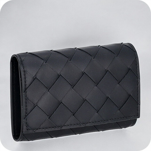 ボッテガ・ヴェネタ キーケース メンズ レディース ブランド BOTTEGA VENETA イントレチャート レザー 630336-V3US1 ネイビー 高級 おしゃれ プレゼント 実用的