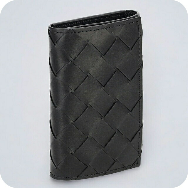 ボッテガ・ヴェネタ キーケース メンズ レディース BOTTEGA VENETA イントレチャート 630336 V3US1 8803 ブラック ブランド 高級 おしゃれ プレゼント 実用的