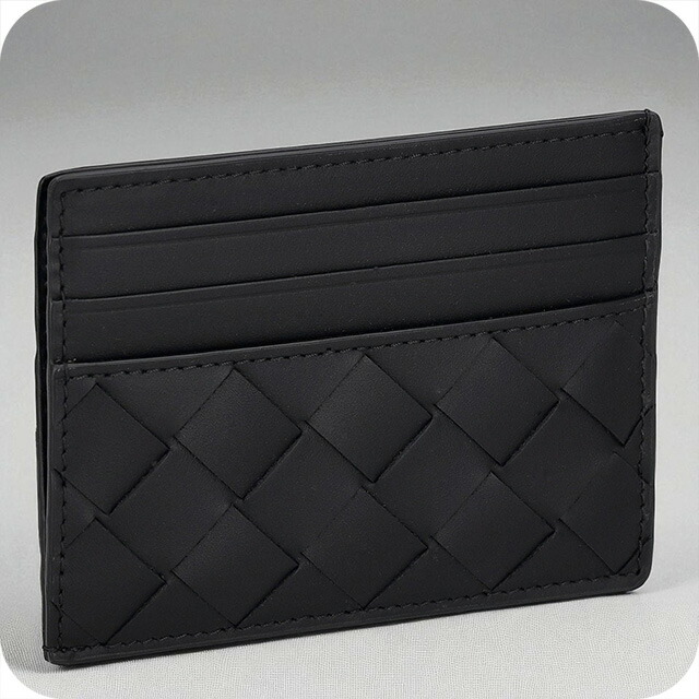 ボッテガ・ヴェネタ カードケース メンズ レディース ブランド BOTTEGA VENETA 635057-V3US3 8803 ブラック 定期入れ 高級 おしゃれ プレゼント 実用的