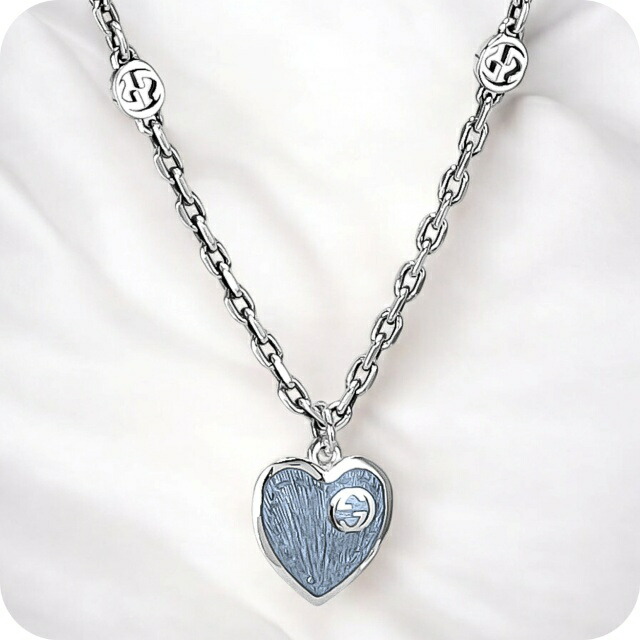 グッチ ネックレス レディース ブランド GUCCI 645545-J89B4 シルバー／ブルー