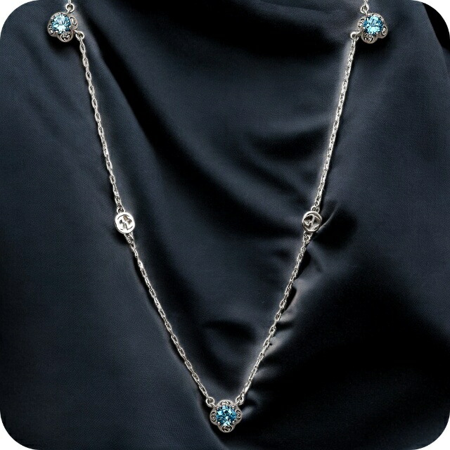 グッチ ネックレス レディース ブランド GUCCI 18金 662429-J8550 シルバー