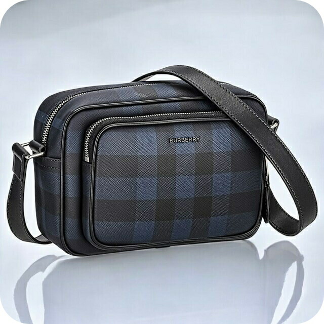バーバリー ショルダーバッグ メンズ レディース BURBERRY チェック 8073271 ブラック 斜めがけ ブランド 高級 おしゃれ プレゼント 男性 実用的 かっこいい