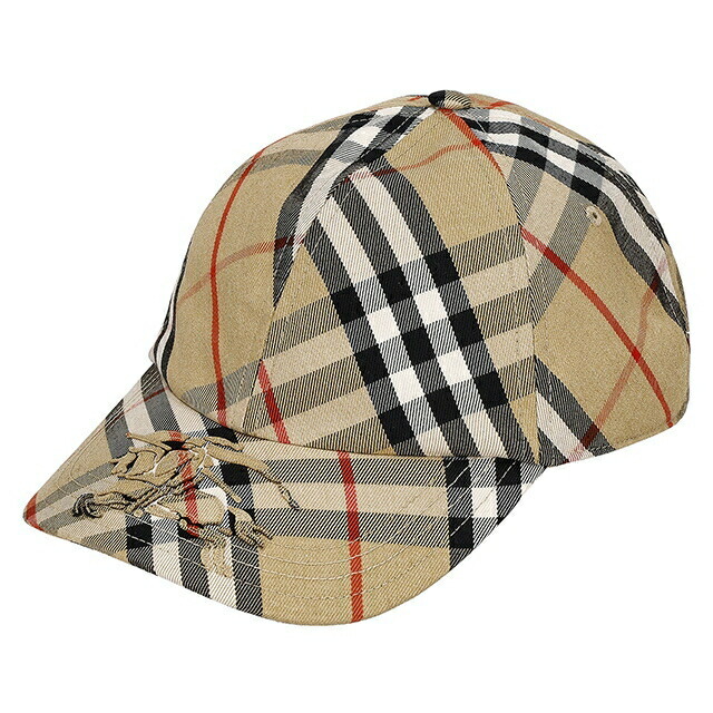 バ－バリ－ キャップ メンズ レディース ブランド BURBERRY チェック 8085723 M ベージュ