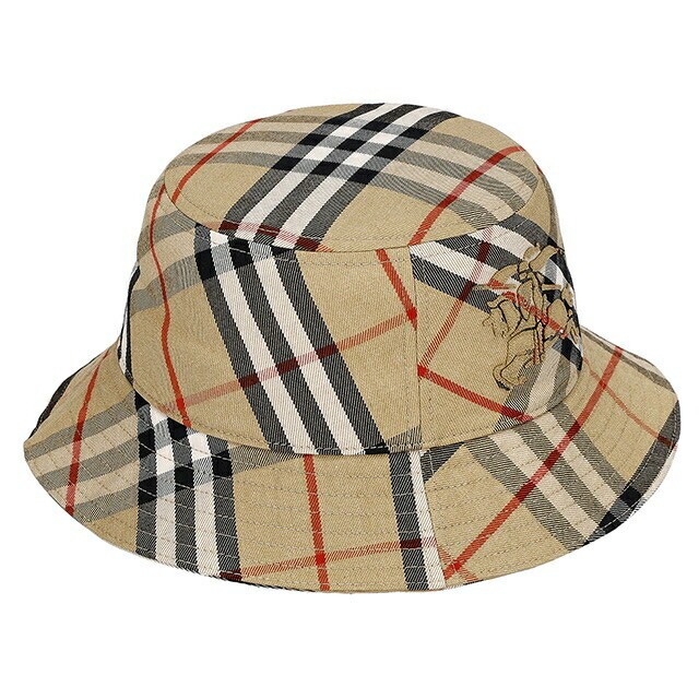 バ－バリ－ ハット メンズ レディース ブランド BURBERRY チェック 8085726 M ベージュ