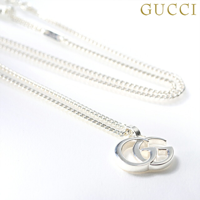 グッチ ネックレス ペンダント メンズ レディース GUCCI ダブルG 814914-J8400-8106 シルバー アクセサリー ジュエリー ブランド 高級 おしゃれ プレゼント 実用的 ペア