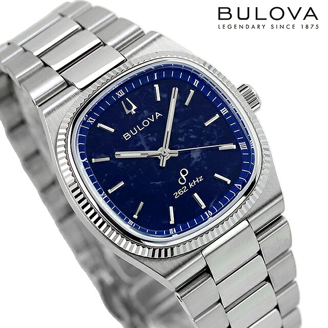 ブローバ スーパーセビーユ プレシジョニストクォーツ 腕時計 ブランド メンズ BULOVA 96A348 アナログ ソーダライト おしゃれ 防水 プレゼント 男性 実用的