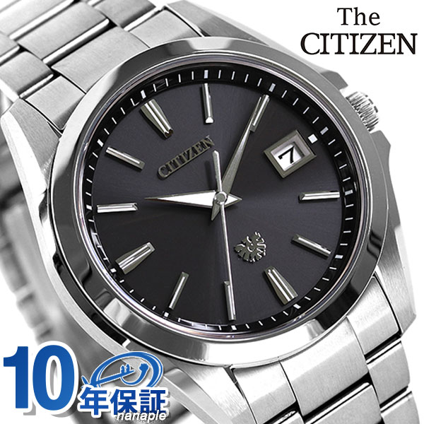 ザシチズン エコドライブ メンズ 腕時計 AQ4060-50E THE CITIZEN 時計 ブラック 高級 ブランド おしゃれ 防水 プレゼント 男性 実用的
