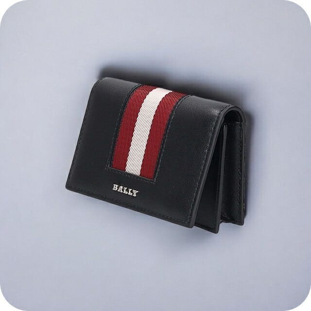 バリー カードケース メンズ レディース BALLY レザー 6309704 ブラック レッド 小物 定期入れ ブランド 高級 おしゃれ プレゼント 実用的