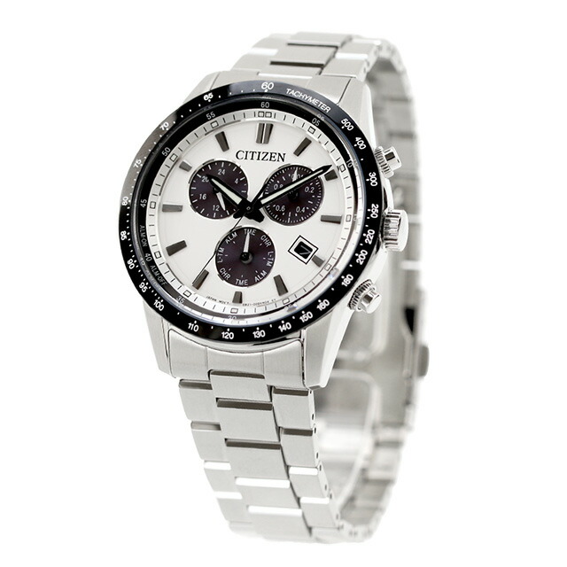 シチズン コレクション 光発電エコドライブ 腕時計 ブランド メンズ クロノグラフ ソーラー CITIZEN COLLECTION BL5614-59A アナログ ホワイト 白 おしゃれ 防水 プレゼント 男性 実用的