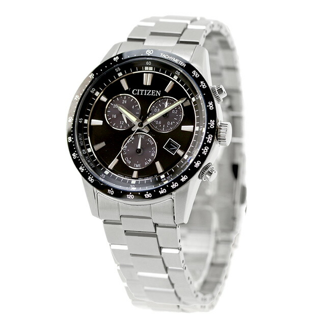 シチズン コレクション 光発電エコドライブ 腕時計 ブランド メンズ クロノグラフ ソーラー CITIZEN COLLECTION BL5614-59E アナログ ブラック 黒 おしゃれ 防水 プレゼント 男性 実用的