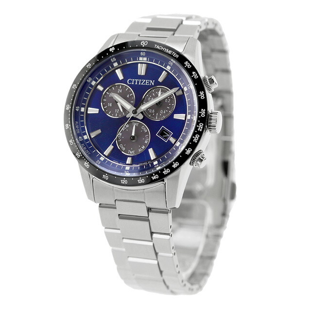 シチズン コレクション 光発電エコドライブ 腕時計 ブランド メンズ クロノグラフ ソーラー CITIZEN COLLECTION BL5614-59L アナログ ブルー おしゃれ 防水 プレゼント 男性 実用的