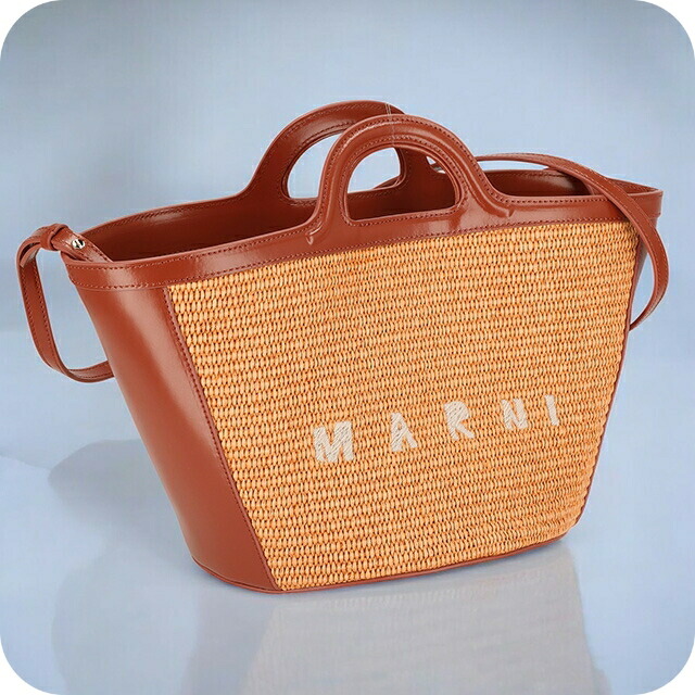 マルニ ハンドバッグ レディース MARNI BMMP0068Q0-P3860 オレンジ 軽量 小さめ 手提げ ブランド 高級 おしゃれ プレゼント 女性 実用的 かわいい