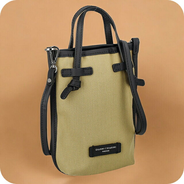 ジャンニキアリーニ ショルダーバッグ レディース ブランド GIANNI CHIARINI BS 9406 CNV カーキグリーン