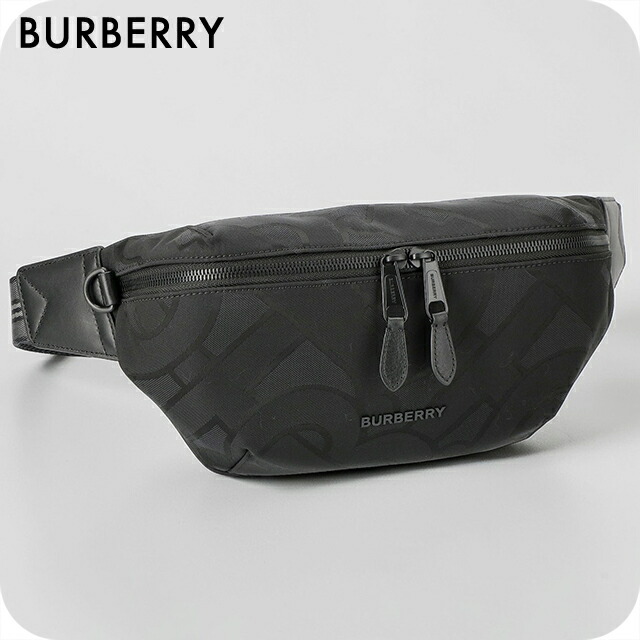 バーバリー ボディバッグ メンズ ブランド BURBERRY CHINA 8043707 A1189 ブラック 斜めがけ 軽量 小さめ ブランド 高級 おしゃれ プレゼント 男性 実用的 かっこいい