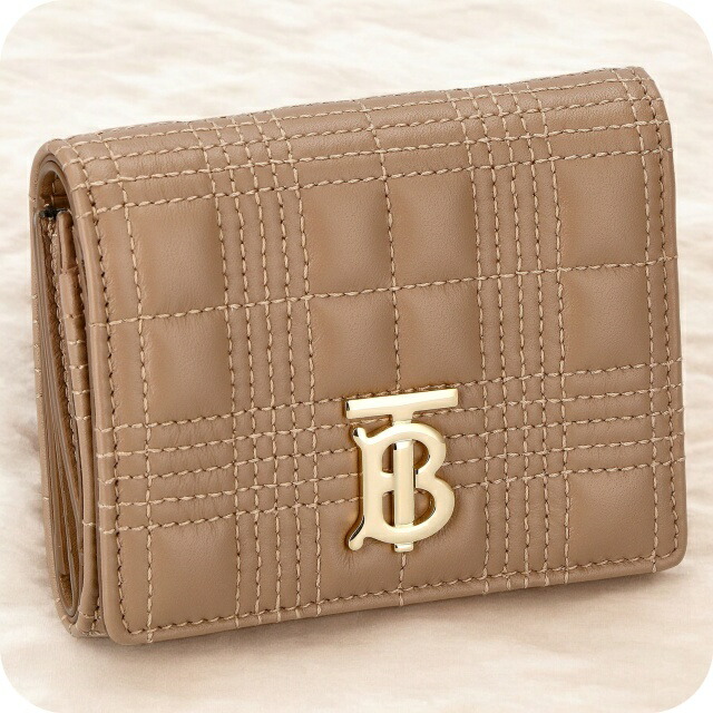 バ－バリ－ 三つ折り財布 レディース ブランド BURBERRY 8054375 ベージュ ウォレット 高級 おしゃれ プレゼント 実用的