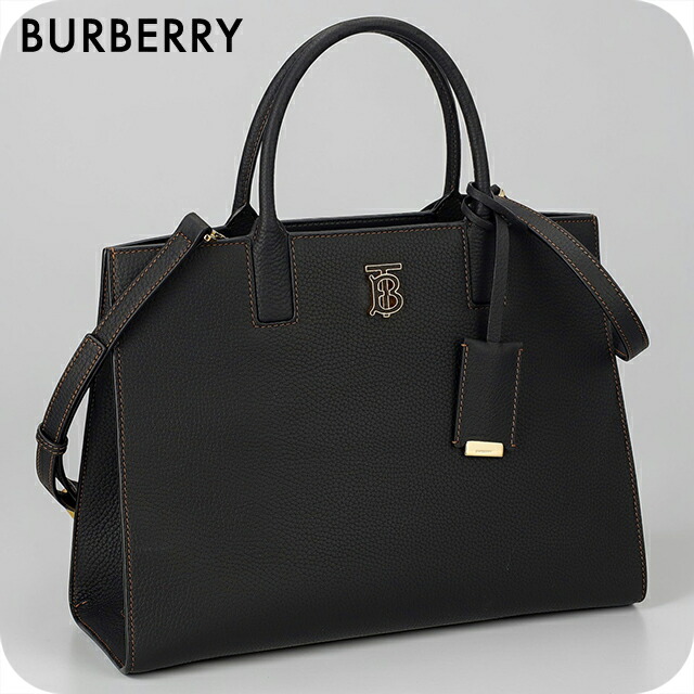 バーバリー ハンドバッグ レディース ブランド BURBERRY ITALY 8072502 ブラック 軽量 小さめ 手提げ 高級 おしゃれ プレゼント 女性 実用的 かわいい