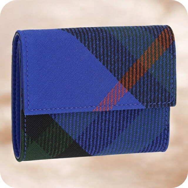 バ－バリ－ 三つ折り財布 メンズ ブランド BURBERRY 8086004 ナイトブルー ウォレット 高級 おしゃれ プレゼント 実用的