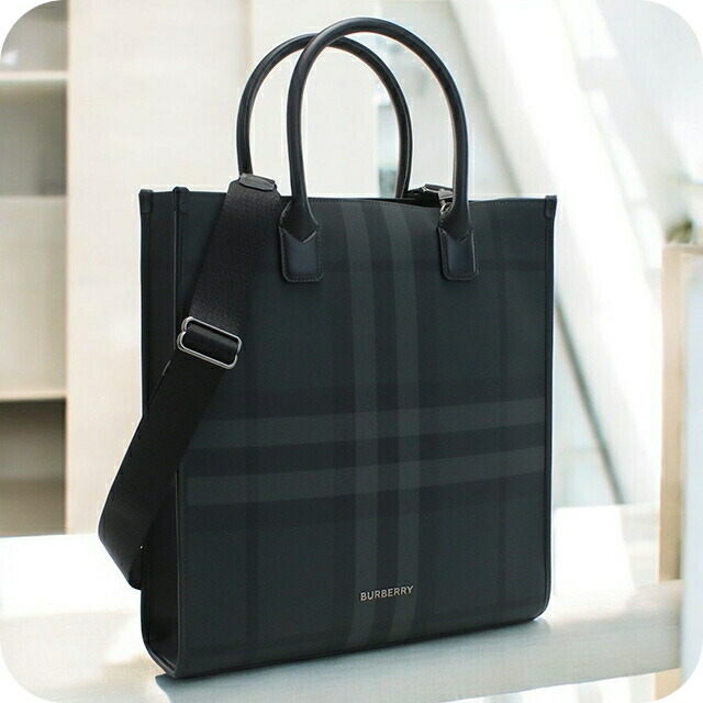 バーバリー トートバッグ ユニセックス ブランド BURBERRY ルーマニア 8062951 CHARCOAL グレー系 バッグ