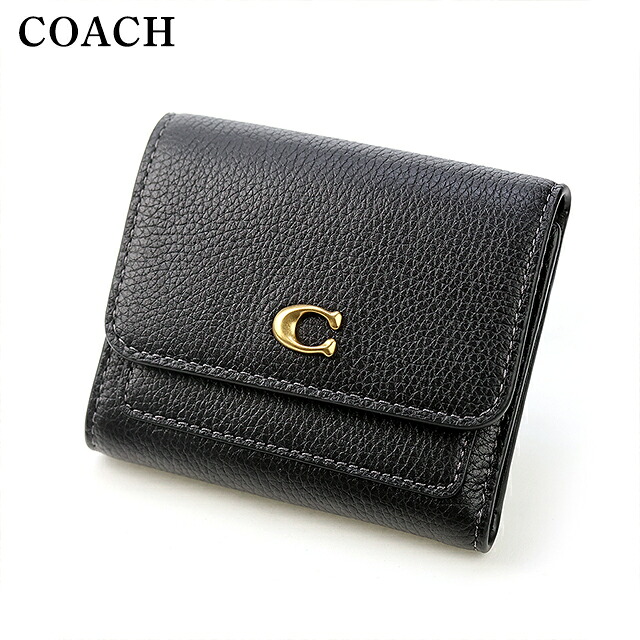 コーチ 二つ折り財布 二折財布 コンパクト レディース ブランド COACH CAO13 B4 BK ブラック ウォレット 高級 おしゃれ プレゼント 実用的