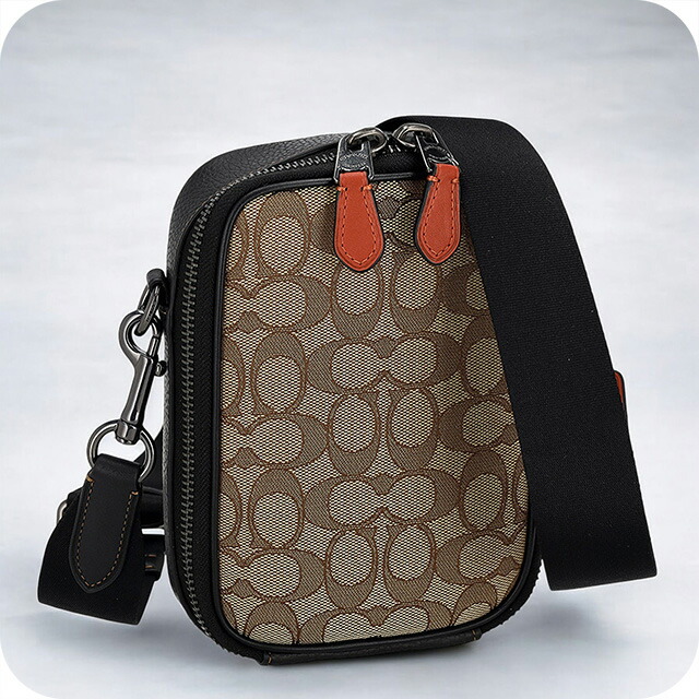 コーチ ショルダーバッグ メッセンジャーバッグ メンズ アウトレット ブランド COACH CH097 QBV1R カーキ/ブラックマルチ ブラウン 斜めがけ 高級 おしゃれ プレゼント 男性 実用的 かっこいい