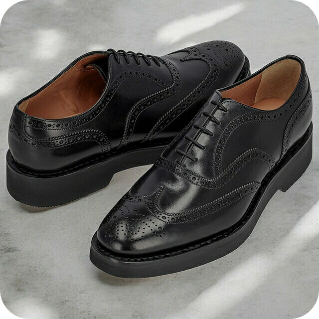 チャーチ ビジネスシューズ メンズ ブランド Church レザー CHETWYND L ブラック