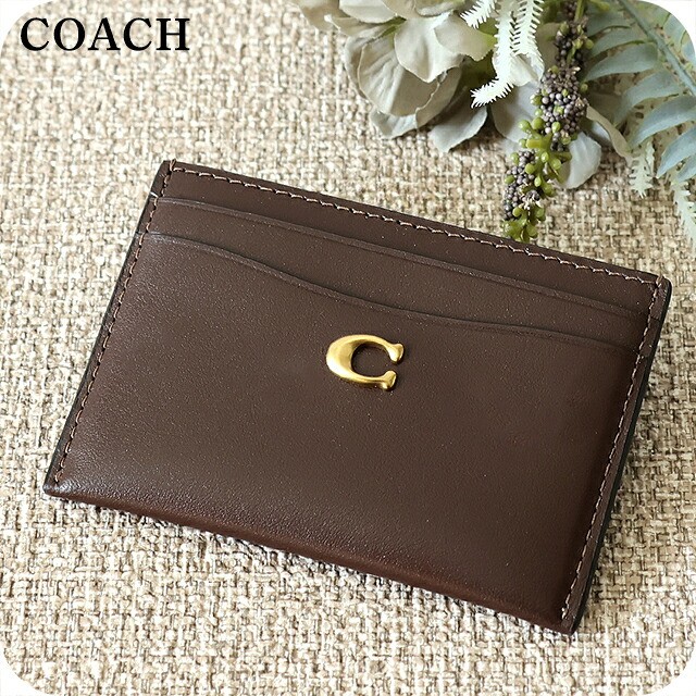 コーチ カードケース コンパクト レディース ブランド COACH CM435 B4MPL メイプル 定期入れ 高級 おしゃれ プレゼント 実用的