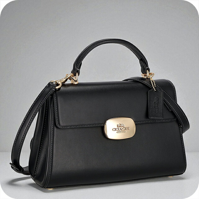 コーチ ハンドバッグ 2way ショルダーバッグ 斜めがけ レディース アウトレット ブランド COACH CP006 IMBLK ブラック 軽量 小さめ 手提げ 高級 おしゃれ プレゼント 女性 実用的 かわいい