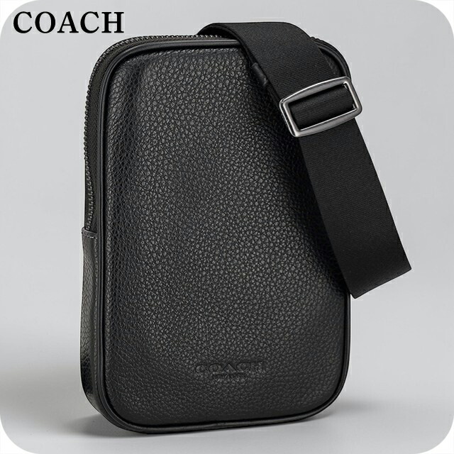 コーチ ショルダーバッグ メンズ ブランド COACH CS044 QB/BK ブラック 斜めがけ ブランド 高級 おしゃれ プレゼント 男性 実用的 かっこいい