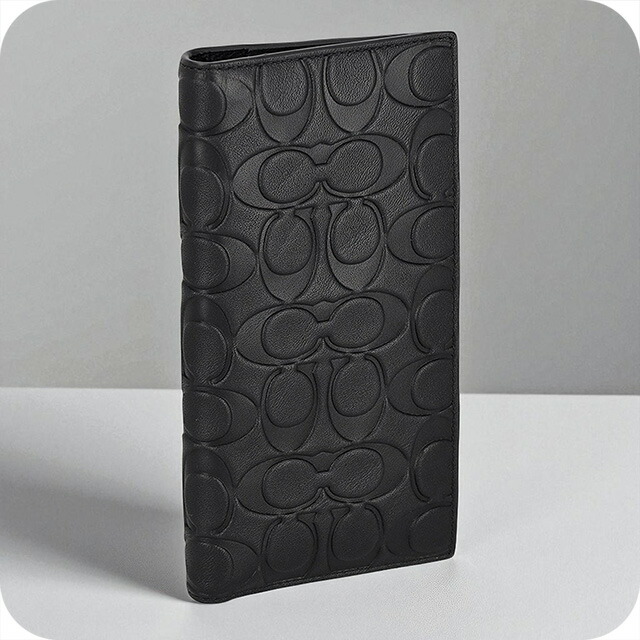 コーチ 長財布 メンズ ブランド COACH レザー CW356 BK BK ブラック ウォレット 高級 おしゃれ プレゼント 実用的