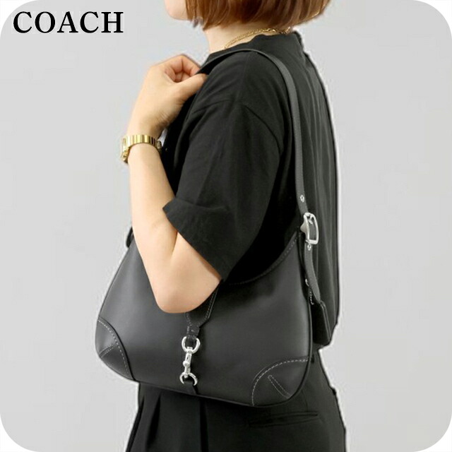 コーチ ショルダーバッグ レディース ブランド COACH ハンプトンズ ホーボーバッグ ホーボーバッグ CW642 LHBLK ブラック 斜めがけ 高級 おしゃれ プレゼント 女性 実用的 かわいい
