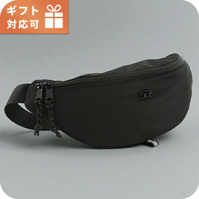 ディーゼル ボディバッグ メンズ ブランド DIESEL X10311 ブラック バッグ 斜めがけ 軽量 小さめ ブランド 高級 おしゃれ プレゼント 男性 実用的 かっこいい