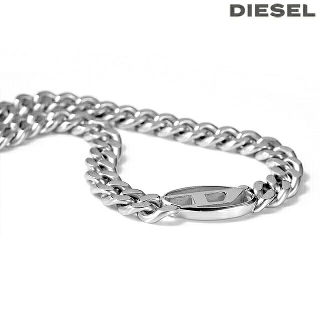 ディーゼル ネックレス ペンダント メンズ レディース DIESEL ステンレススチール DX1433040 シルバー アクセサリー ジュエリー ブランド 高級 おしゃれ プレゼント 実用的 ペア
