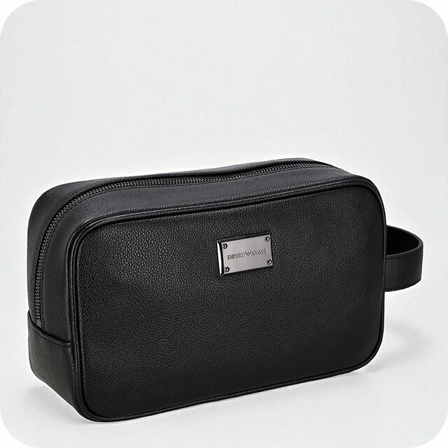 エンポリオ・アルマーニ セカンドバッグ メンズ ブランド EMPORIO ARMANI EM003561-AF13788 UC001 ブラック ビジネス 軽量 小さめ ミニバッグ ブランド 高級 おしゃれ プレゼント 男性 実用的 かっこいい