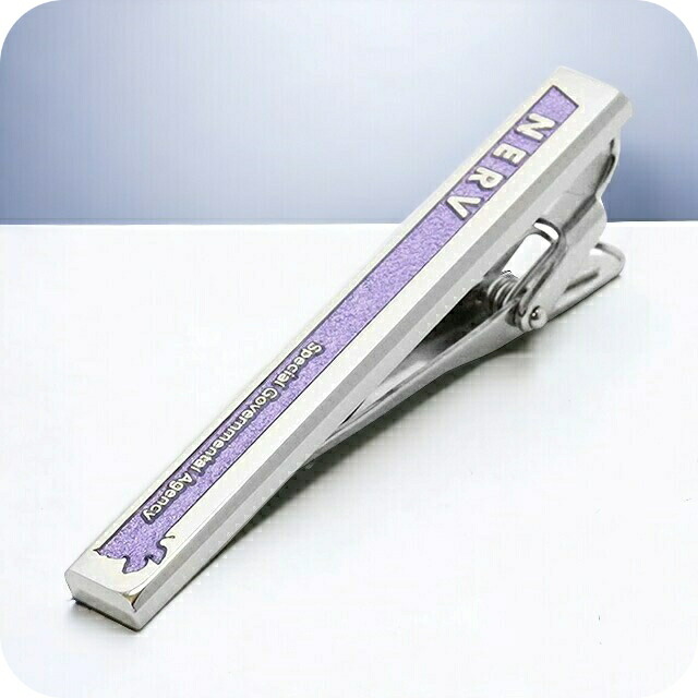 SWANK×EVANGELION スワンク ネクタイピン エヴァ コラボ ブランド ヱヴァンゲリヲン NERV タイバー タイピン EVA-2021-NERV-T-PL メンズ シルバー アクセサリー 記念日 誕生日プレゼント 男性 ギフト プレゼント 実用的