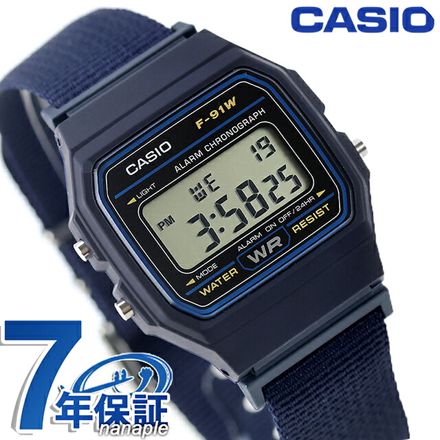 カシオ チープカシオ スタンダード クォーツ 電池式 腕時計 ブランド メンズ レディース 海外モデル チプカシ CASIO F-91WF-2ADF デジタル ブラック ネイビー 黒