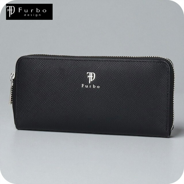 フルボ 長財布 メンズ レディース ブランド Furbo 革 レザーウォレット 小銭入れあり FRB150 ブラック 財布 ウォレット 高級 おしゃれ プレゼント 実用的