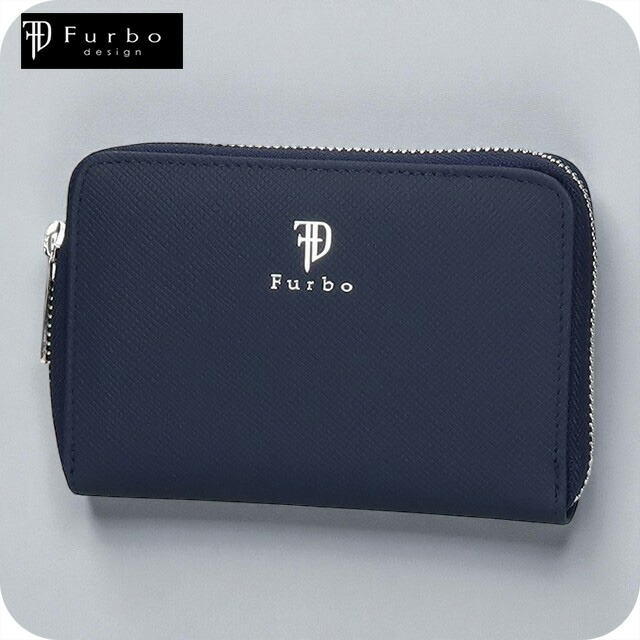 フルボ 二つ折り財布 メンズ レディース ブランド Furbo 革 レザーウォレット 小銭入れあり FRB151 ネイビー 財布 ウォレット 高級 おしゃれ プレゼント 実用的