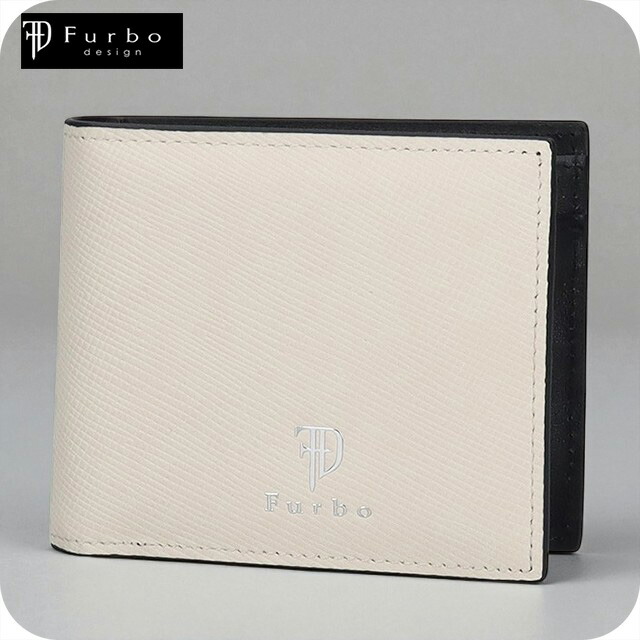 フルボ 二つ折り財布 メンズ レディース ブランド Furbo 革 レザーウォレット 小銭入れあり FRB152 ホワイト 財布 ウォレット 高級 おしゃれ プレゼント 実用的