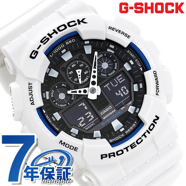 gショック ジーショック G-SHOCK GA-100B-7ADR コンビネーションモデル ブラック 黒 ホワイト 白 CASIO カシオ 腕時計 メンズ ブランド おしゃれ 防水 軽い プレゼント 男性 実用的