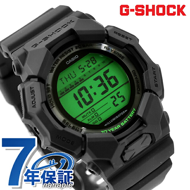 gショック ジーショック G-SHOCK GD-010 SERIES クォーツ 電池式 GD-010BEG-1 メンズ 腕時計 ブランド カシオ casio デジタル ブラック グリーン 黒 おしゃれ 防水 軽い プレゼント 男性 実用的