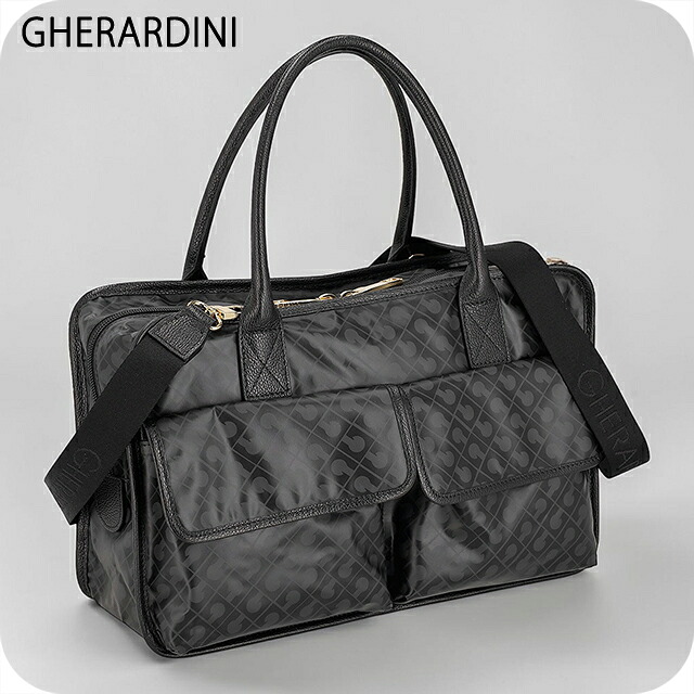 ゲラルディーニ ハンドバッグ レディース ブランド GHERARDINI Italy GHB0247 EXCAL ブラック 軽量 小さめ 手提げ 高級 おしゃれ プレゼント 女性 実用的 かわいい